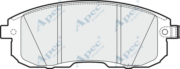 APEC BRAKING Комплект тормозных колодок, дисковый тормоз PAD1832